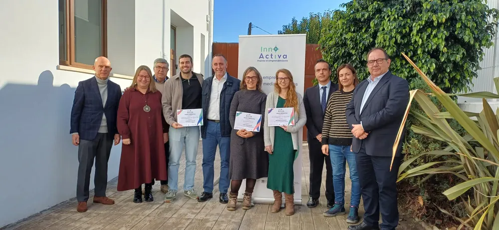 Ganadores, entidades colaboradoras, miembros del Jurado y alcaldes invitados InnoActiva CEEI Castellón